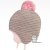 Pletená laponka Elsa - vzor 18 šedo růžová