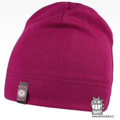 Bavlněná čepice Alan - vzor 06 - fialová