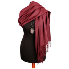 Dámská elegantní šála - vzor 043 - bordó