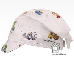 Funkční lehoučký šátek Emily kšilt na jaro a léto - vzor 14