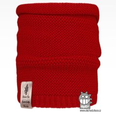Nákrčník pletený Colors - vzor 28 - červená