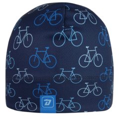 Funkční čepice Bruno - vzor 221 - tmavě modrá - cyklo - čepice na jaro / podzim