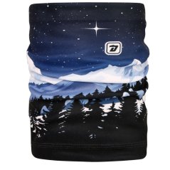 Fleecový nákrčník Yetti - vzor 62 - modrá - hory