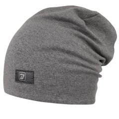 Bavlněná čepice Pastels DOUBLE - vzor 68 - šedivá