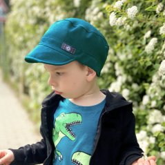 Kšiltovka Raul - vzor 22 - smaragdová zelená
