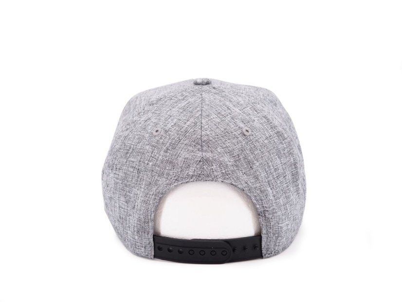 Kšiltovka Snapback melange - vzor 01 - šedý melír/černá vel. 56-60