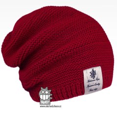 Pletená čepice Colors - vzor 29 - bordó