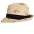 Letní chlapecký klobouk/slamák - Trilby - vzor 002 - béžová - auta