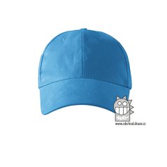 Kšiltovka velká 6P - vzor 107 - modrá azurová