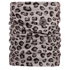 Fleecový nákrčník Yetti - vzor 55 - šedá - leopard