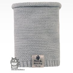 Nákrčník pletený Colors - vzor 01 - šedá