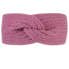 Čelenka pletená Twist - vzor 19 - fialkovo šedá
