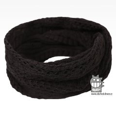 nákrčník chomout pletený - vzor 33 černá