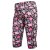 Dětské legíny capri 3/4 Silky - vzor 03 - černá - květy