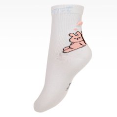 Dětské bavlněné ponožky - vzor 177 - světle modrá - králíček