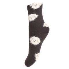 Dětské ponožky - vzor 196 - tmavě modrá - pejsci