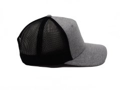 Kšiltovka  Snap Curved - vzor 10 - popelavě šedá vel. 56-60