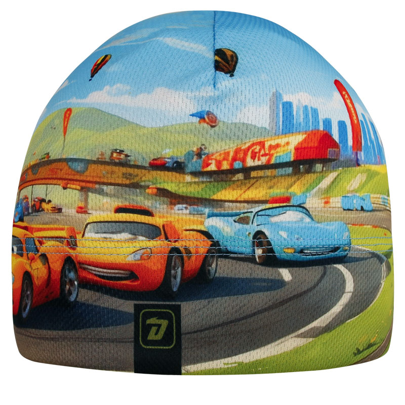 Funkční čepice Bruno - vzor 177 - auta - čepice na jaro / podzim