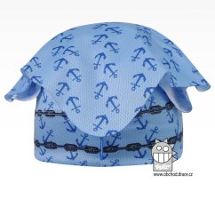 Funkční lehoučký šátek Emily kšilt na jaro a léto - vzor 11