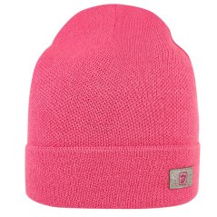 Merino pletená čepice Urban - vzor 47 - růžová