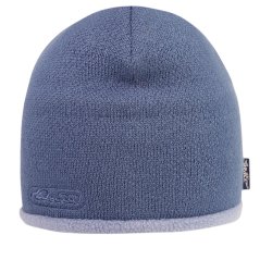 Zimní pletená čepice  - AKCE / DOPRODEJ - vzor 192 - šedomodrá