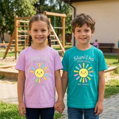 Školkové tričko  - Barevné sluníčko  - 014