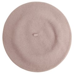 Dámský vlněný baret s výšivkou- vzor 070 šedá