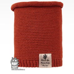 Nákrčník pletený Colors - vzor 10 - rezavá