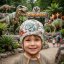 Dětská podzimní funkční čepice Severka - vzor 012 - zelenomodrá - dinosauři