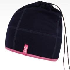 Bavlněná čepice na culík - vzor 10 - modrá tmavá