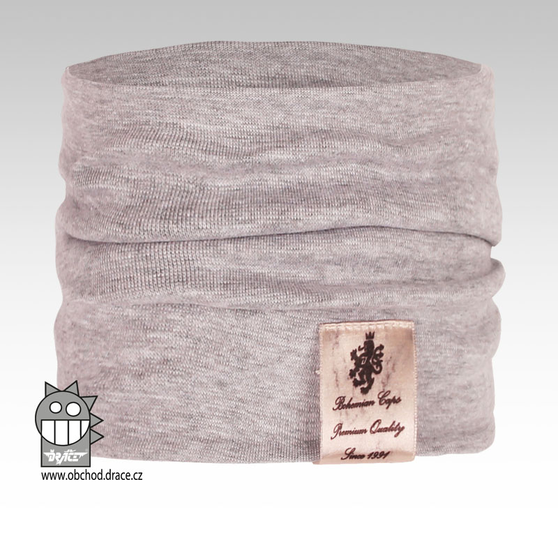 Nákrčník Pastels - vzor 02 - šedá