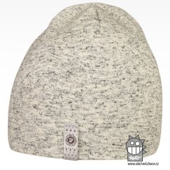 Bavlněná čepice Alan - vzor 29 - šedá melír