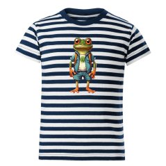 Dětské bavlněné tričko s potiskem - vzor 172 - Sailor / žabák