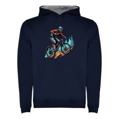Dětská mikina s kapucí Urban - vzor 021 - cyklista