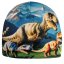Bruno - vzor 208 - modrá - dinosauři -  čepice na jaro / podzim