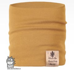 Nákrčník Pastels - vzor 27 - tmavá hořčicová