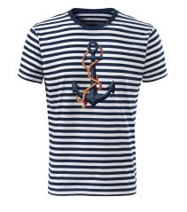 Bavlněné unisex tričko s potiskem - vzor 156 - Sailor / kotva