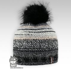 Čepice pletená Olivia - vzor 06
