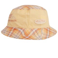 Letní bavlněný klobouk Hawaii - vzor 139 - žlutá kostka
