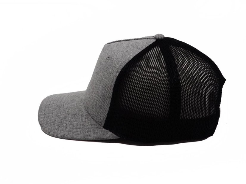 Kšiltovka  Snap Curved - vzor 10 - popelavě šedá vel. 56-60