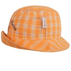 Letní bavlněný klobouk Hawaii - vzor 145 - oranžová kostka