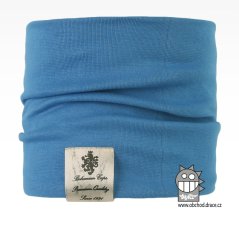 Nákrčník Pastels - vzor 32 - modrá azurová