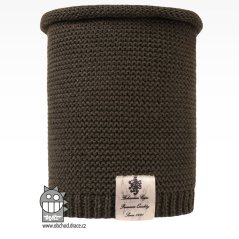 Nákrčník pletený Colors - vzor 20 - khaki