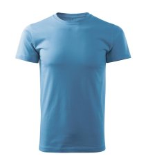 Bavlněné unisex tričko - vzor 25 - azurově modrá