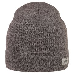 Merino pletená čepice Urban - vzor 29 - středně šedá