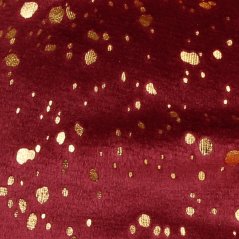 Spadlá čepice Velvet set - vzor 003 - bordó