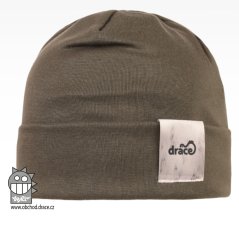 Bavlněná čepice Pastels DOUBLE - vzor 16 - khaki zelená