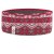 Pletená čelenka Oslo - vzor 08 - šedá / růžová / bílá
