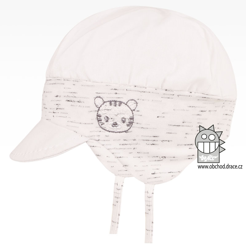 Kojenecká čepice Pepina - vzor 32 bílá