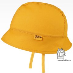 Klobouk Mimi - vzor 20 - hořčicová